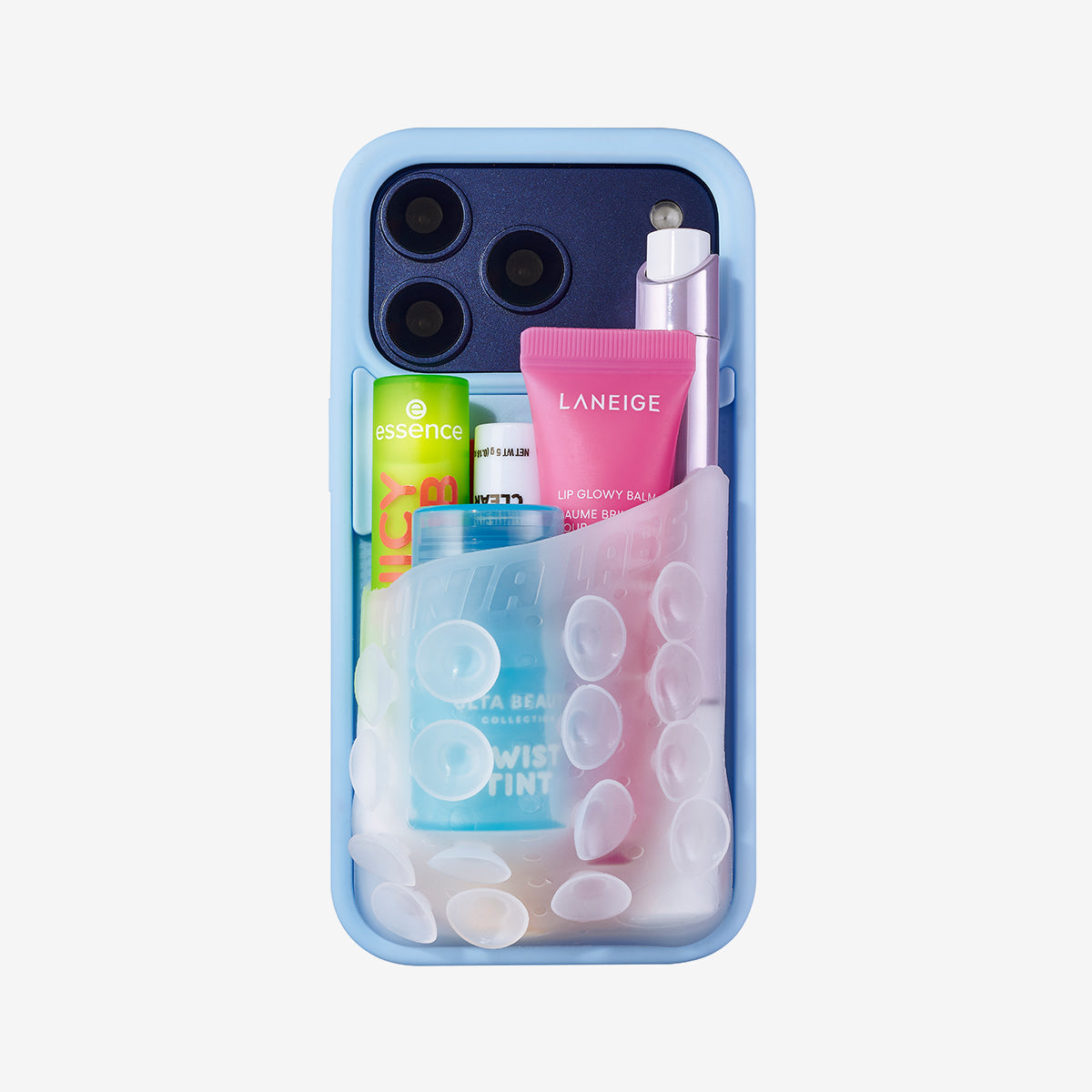 Coque OctoCase pour iPhone 18 de DiniaLabs®, design exclusif avec motif octopus, en silicone noir.