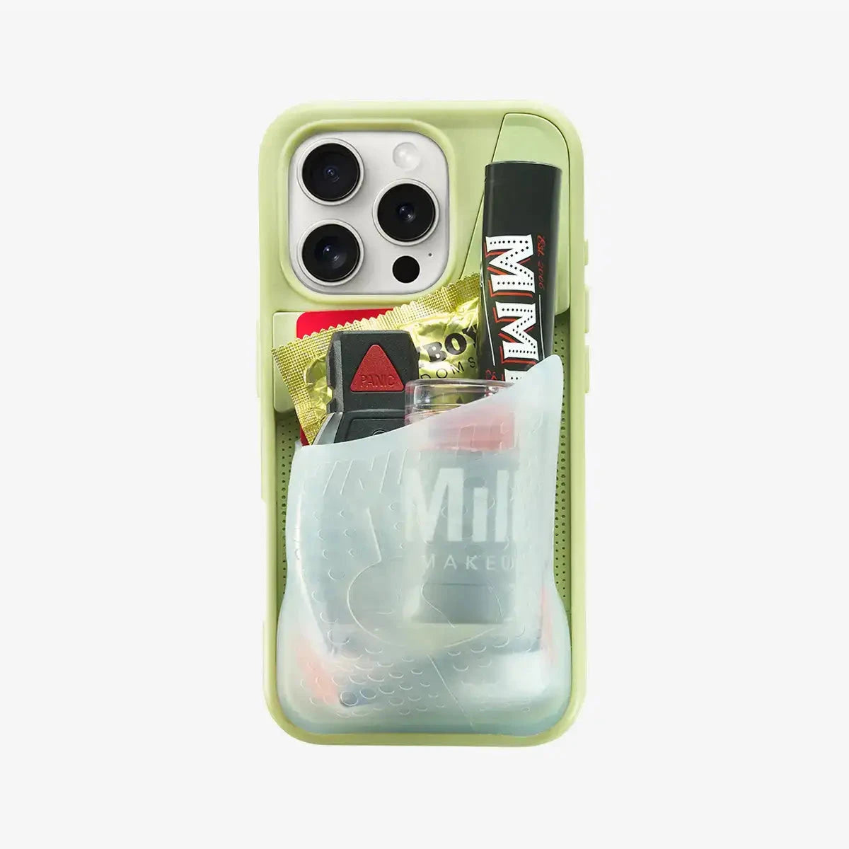 Coque de téléphone DiniaLabs KangarooCase pour iPhone 13, en silicone avec motif kangourou coloré.
