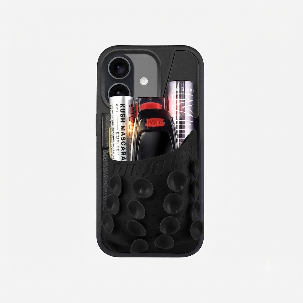 Coque OctoCase pour iPhone 15 de DiniaLabs® avec design en forme de pieuvre, couleur translucide et protection robuste
