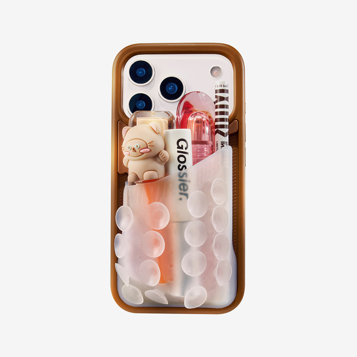 Coque OctoCase DiniaLabs® pour iPhone 18 avec design innovant et protection robuste, vue de face avec détails colorés.