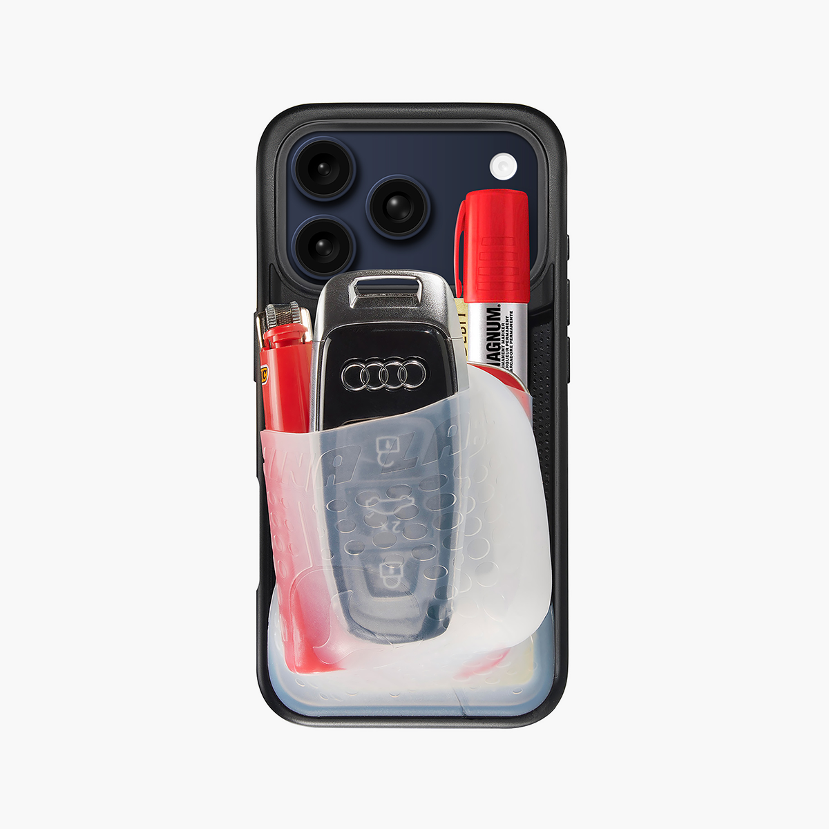 Coque de téléphone KangarooCase pour iPhone 18 de DiniaLabs®, protection robuste avec motif kangourou coloré.