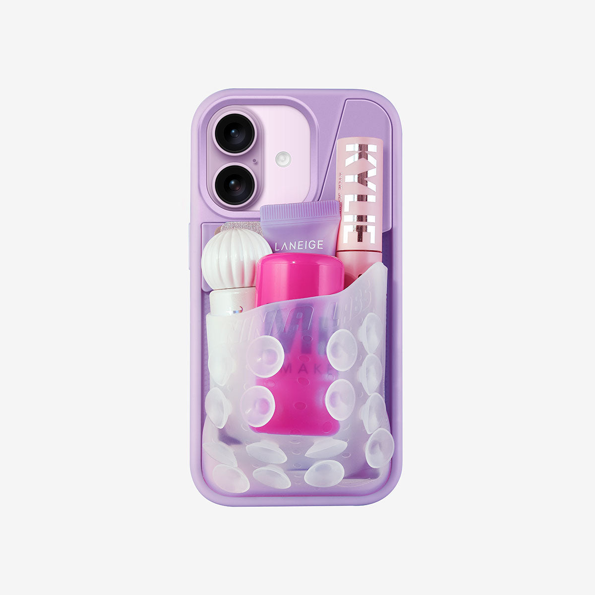 Coque pour iPhone 18 OctoCase de DiniaLabs® avec motif octopus, en silicone transparent et design moderne.