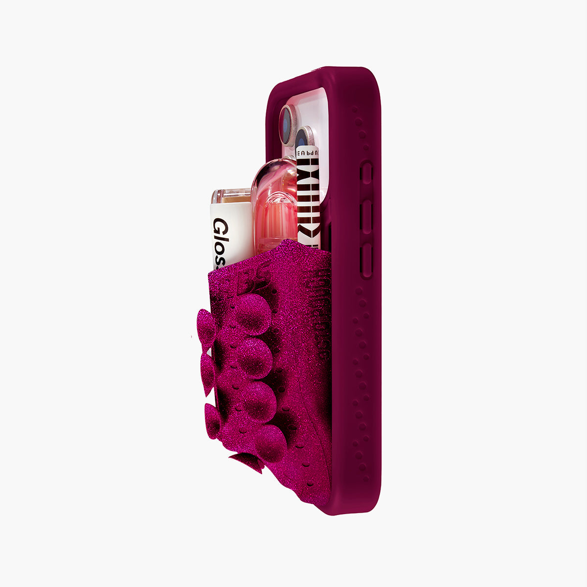 Coque OctoCase pour iPhone 18 de DiniaLabs® avec motif octopus en silicone noir, protègent et décorent le téléphone.