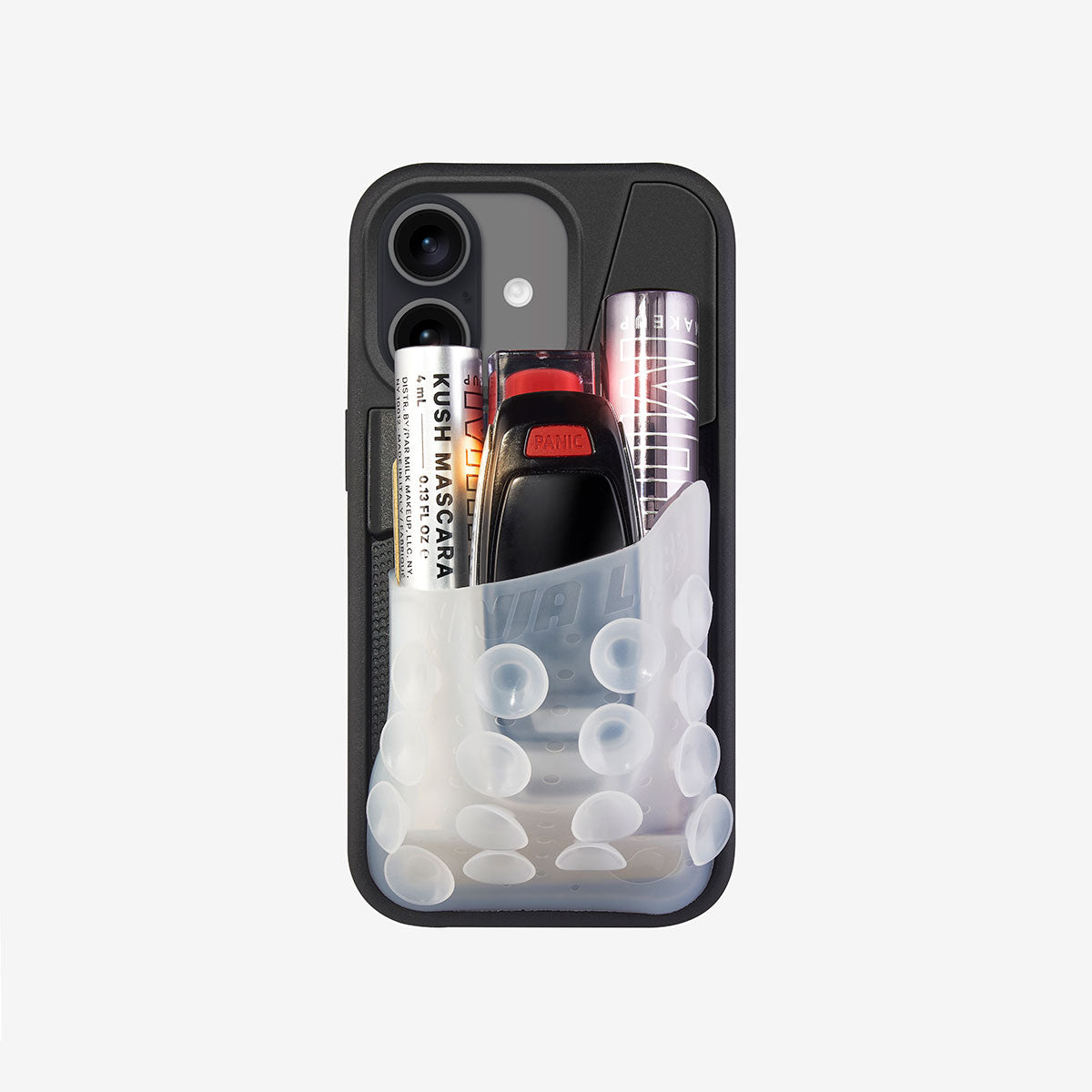 Coque OctoCase pour iPhone 15 de DiniaLabs®, protection transparente avec motif octopus visible sur l'image.