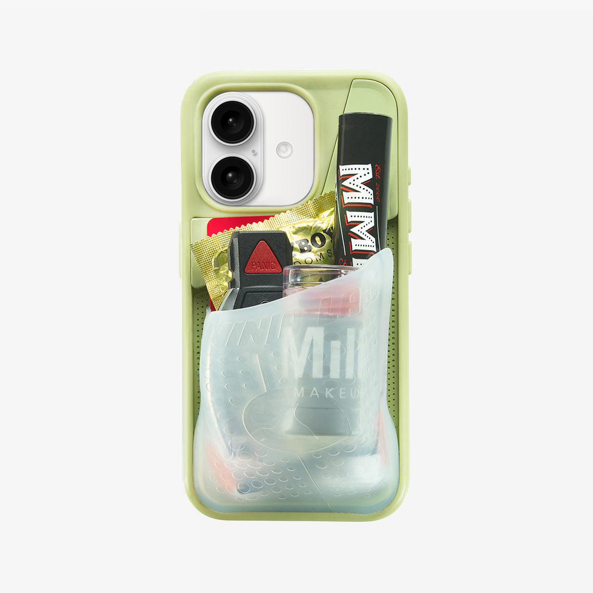 Coque de protection KangarooCase pour iPhone 13 de DiniaLabs® avec motif kangourou en silicone coloré.